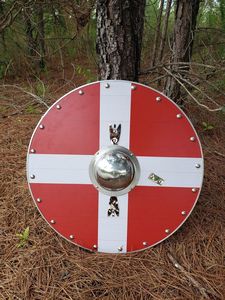 バイキング時代中世中世の戦士の盾と手斧の武器のおもちゃ兵士の戦士のコスチュームバトルプレイバーサーカースポーツ