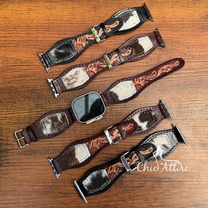 Yeni 2025 yüksek kalite kadınlar el Tooled apple için deri saat kayışları kadın Watchband izle serisi inek derisi deri bilek bantları - Product Image 1