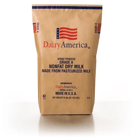 Sacchetti sfusi da 25kg latte intero istantaneo americano/latte intero in polvere/imballaggio sfuso di latte in polvere biologico all'ingrosso
