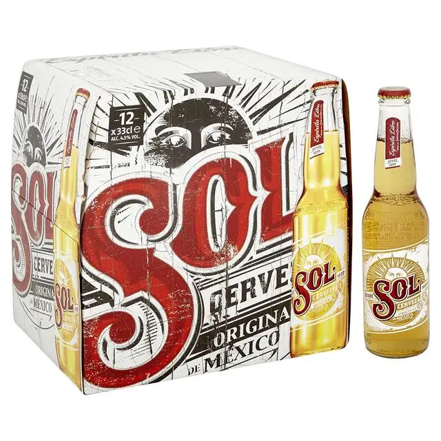 Carta Sol Cerveza Importado Cerveja Sol-12oz Garrafa-estoque de 6 pacotes disponíveis para venda preços de atacado. Contato agora