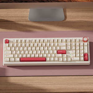 Teclado inalámbrico Keydous NJ98 compatible con 2,4G, pantalla de 3 modos y perilla, Teclado mecánico RGB Hotswap Office Gamer - Product Image 3