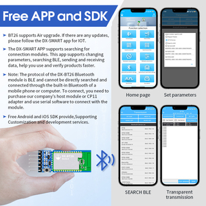 Conexión de dispositivo Bluetooth múltiple, módulos BLE 5,0, Uart, 85M, distancia de transmisión, módulo Bluetooth integrado Multilink, para el dispositivo, a la venta, a la venta - Product Image 5