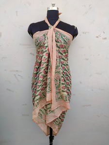 Custom Made 100% Cotton Silk Screen Printed <strong>Sarongs</strong> Ideal for Beach Wear Stores and Beach Wear Designers for Resale - Product Image 2