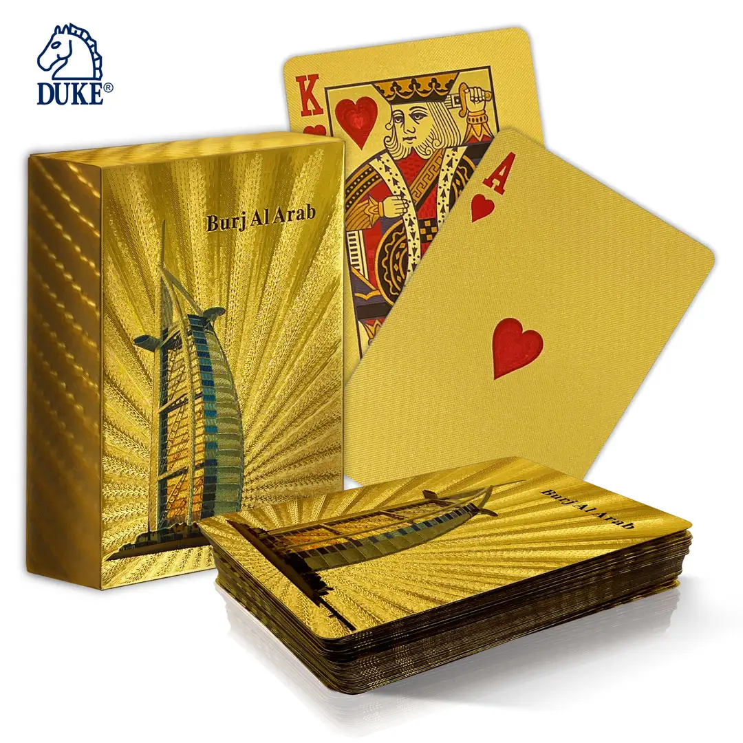 Thẻ Poker lá vàng sang trọng với mô hình Twill-KHÁCH SẠN BURJ AL ARAB