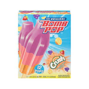 The Original Bomb <strong>Pop</strong> for sale a vibrant frozen <strong>pop</strong> made with real fruit flavors for an authentic taste - Product Image 1