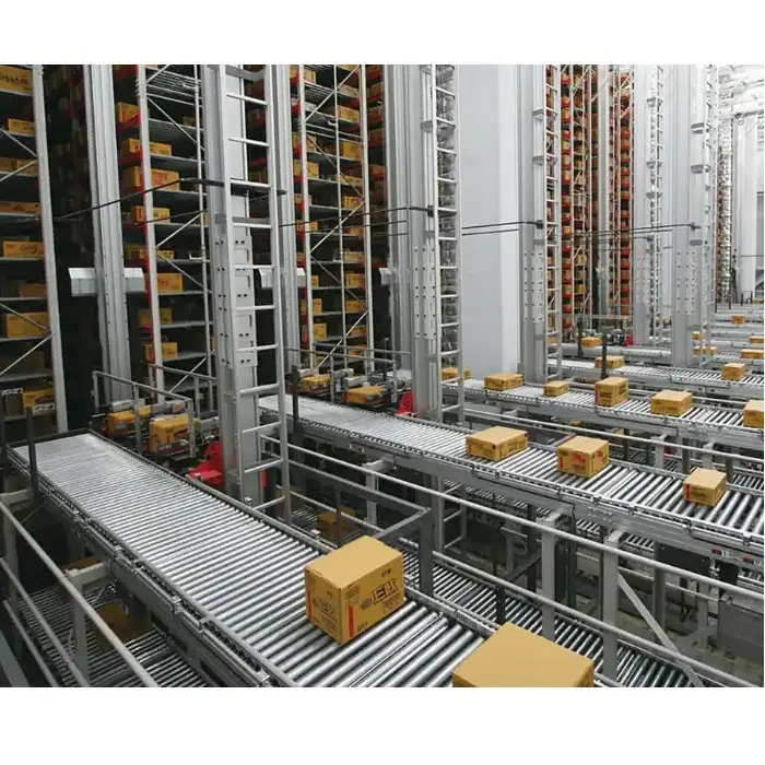 Equipo de almacenamiento totalmente automático Grúa apiladora Sistema ASRS de estantería de almacén resistente