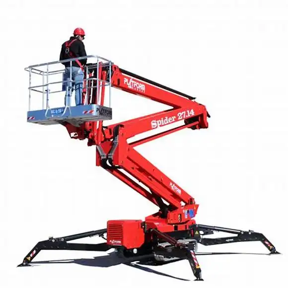 Máquina de elevación oficial para hombre, 20m, XGA20K, recolector de cerezas, elevación de brazo remolque, en venta