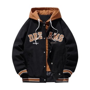 Yüksek kaliteli Varsity beyzbol üniforma ceket erkek sonbahar yeni Trendy marka tüm maç öğrenci kapüşonlu ceket artı boyutu mont kadın - Product Image 2