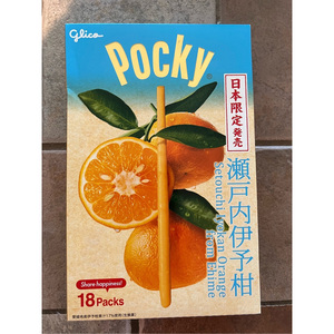 Pocky Snack Setouchi iyokan ส้มขายส่งพ็อกกี้อัลมอนด์และช็อกโกแลตบิสกิตสติ๊ก36กรัม x 10กล่อง x 6บล็อก - Product Image 2