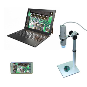 <span class=keywords><strong>Microscope</strong></span> numérique à main 1X-500X pour objectif zoom d'inspection de bijoux/BGA/PCB de réparation mobile - Product Image 1