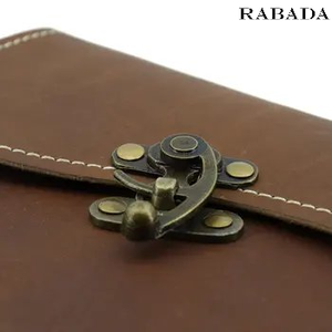 LEATHER VINTAGE Writing Leather Journal <strong>With</strong> Antique <strong>Lock</strong> Closure <strong>Notebook</strong> Handmade Bound Daily <strong>Notepad</strong> Travel Diary |7X5&quot; - Product Image 2