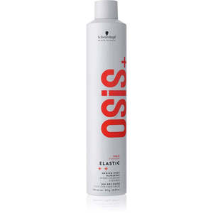 SchwarzkopfプロフェッショナルOsis + 500 ml弾性ミディアムホールドヘアスプレー用カーリードライ強力ホールド熱保護テクスチャ化