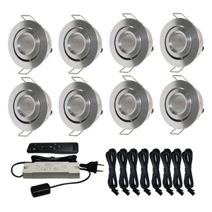 Uzaktan kumanda Led Mini Set Spot 3w 12v downlight 6 adet Set için bahçe aydınlatması - Product Image 1