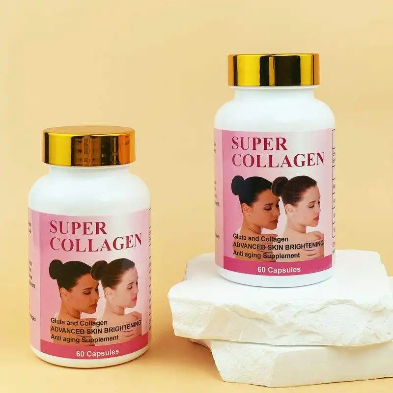 Private Label Multi Marine Collagen Supplement Softgel Capsule collagene vegano e Capsule di vitamina C pillole sbiancanti per la pelle