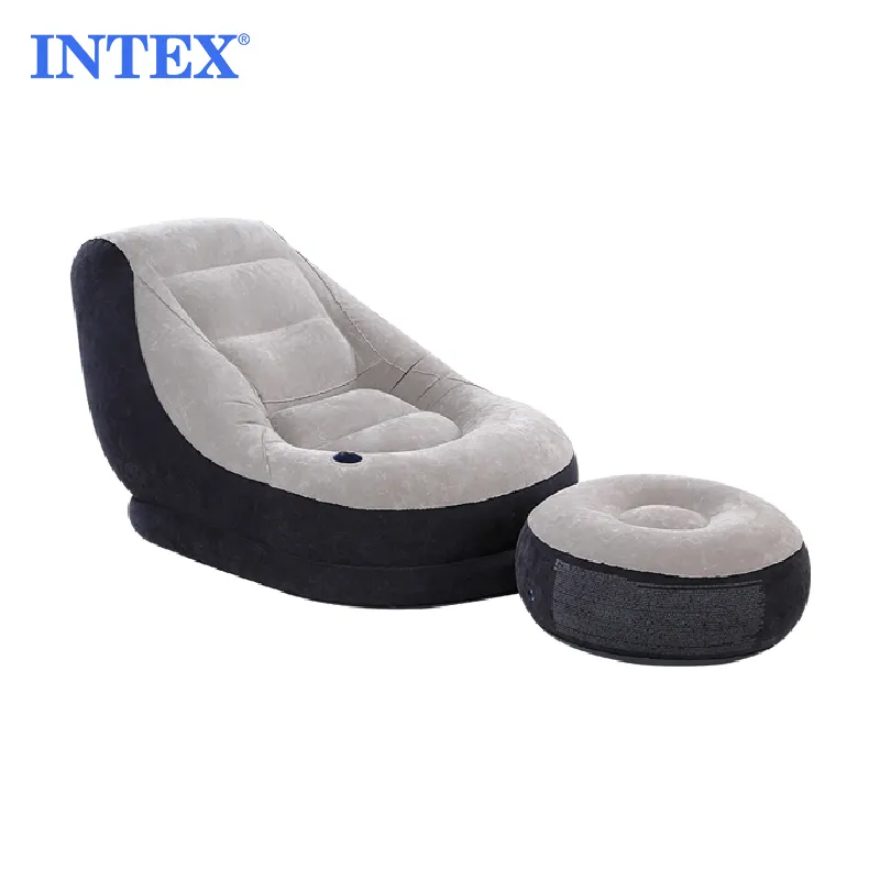Intex-sofá inflable para exteriores, silla hinchable con reposapiés, otomana, 68564