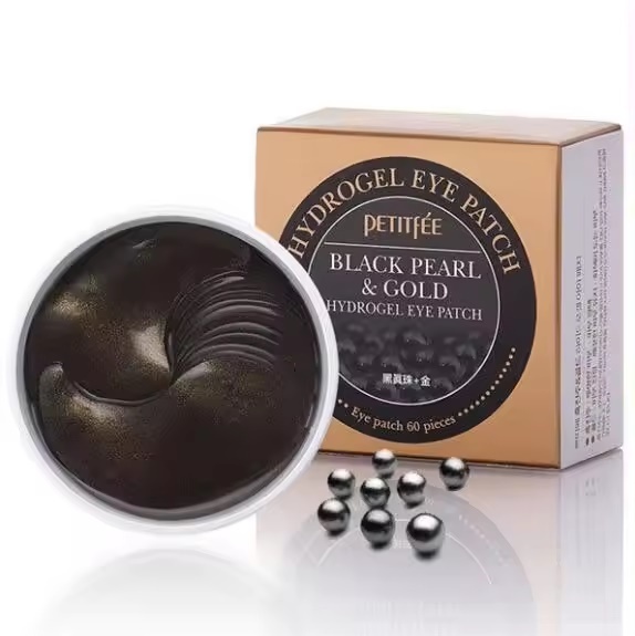 Black Pearl & Gold Eye Patch 60pcs 18.18