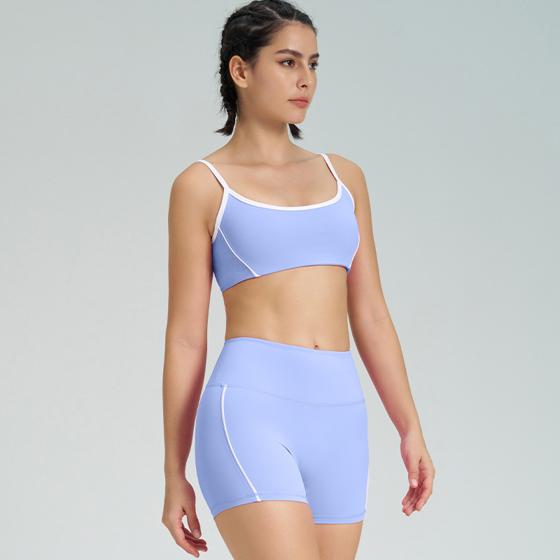 Ensemble soutien-gorge et short - Bleu