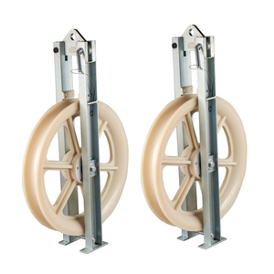 Bundled Three Wheel Nylon Conductor <strong>Stringing</strong> <strong>Block</strong> Pulley - Product Image 3