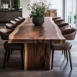 厨房餐桌餐厅花园家具柚木婚礼豪华木质餐桌 - Product Image 5
