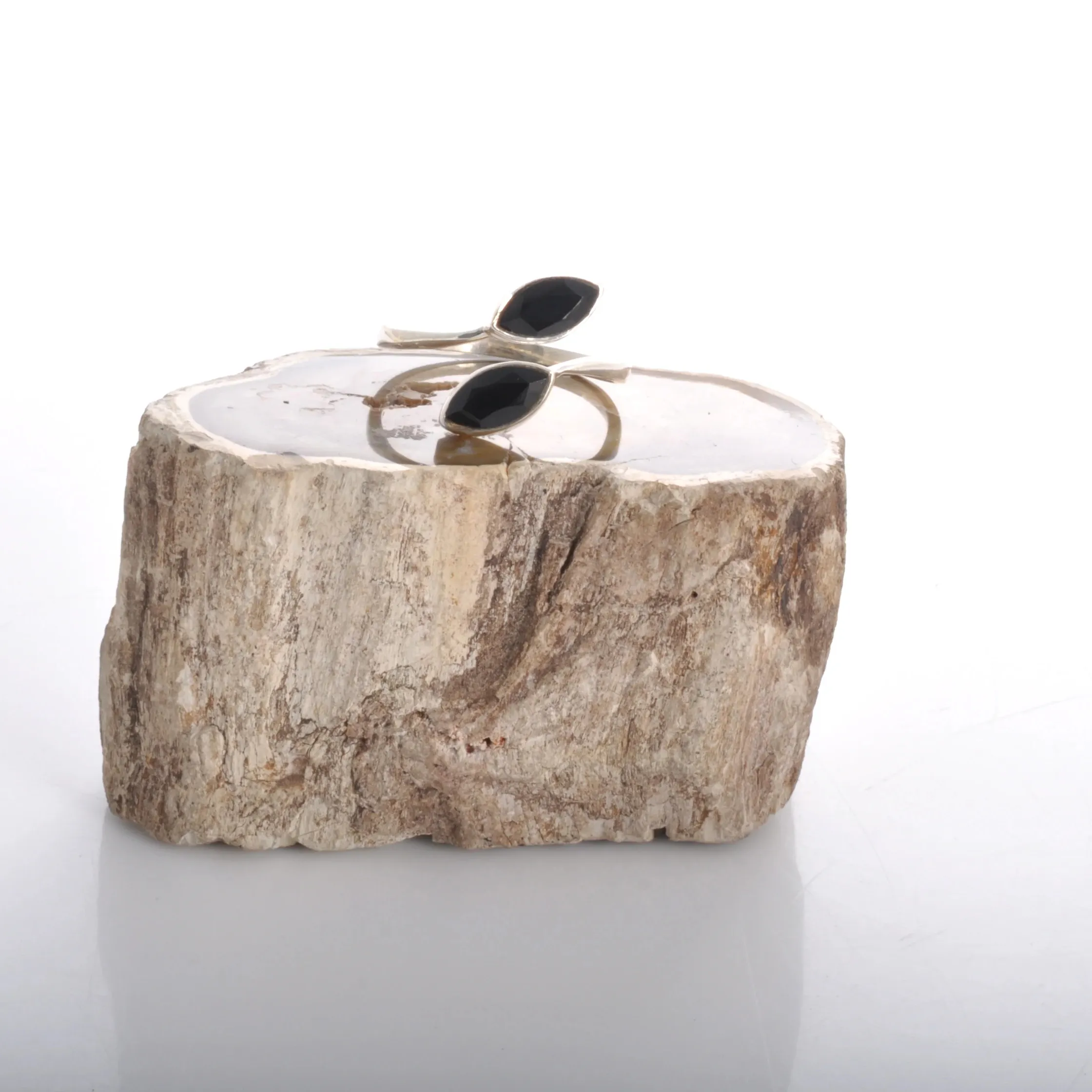 Классический 925 стерлингового серебра ювелирные изделия натуральный черный оникс драгоценный камень в форме маркиза кольцо привлекательный драгоценный камень кольцо