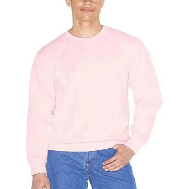 2023 Hot Sale 100% Baumwolle Herren Pullover Hoodie ohne Kapuze Benutzer definiertes Logo Herren Sweatshirt