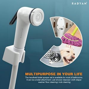 Yumuşak sprey ile RADYAN yüksek performanslı anti-sıçrama 2-in-1 Jet bide, dayanıklılık test, kolay kurulum - Product Image 2