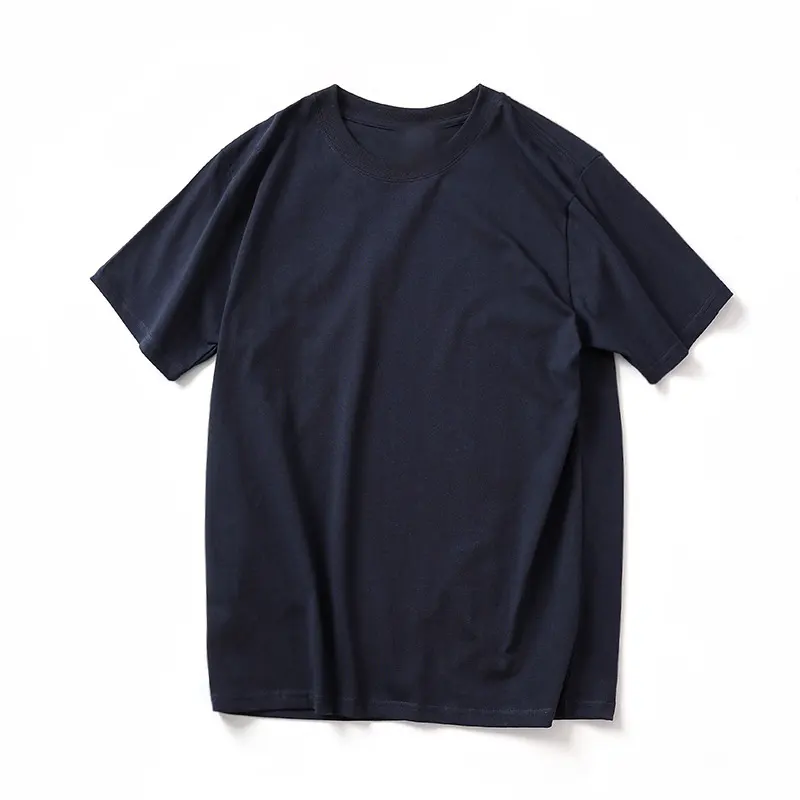 OEM diseño de logotipo personalizado algodón peinado peso pesado de moda T corto japonés algodón camiseta par hombres y mujeres