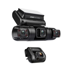 WOHEFU 4チャンネルカーカメラレコーダー24Hパーキングモード内蔵GPS 360調整可能度ビューダッシュカムカメラ車用