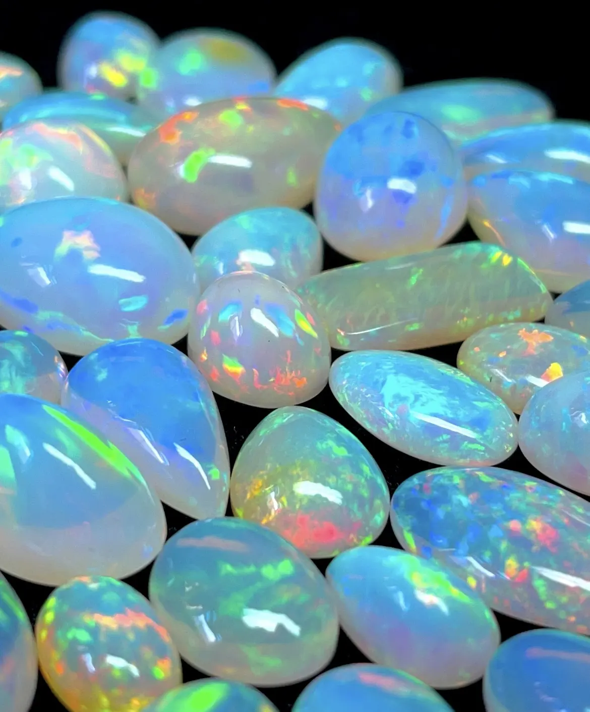 5crts à 10 crts taille cabochon de pierres précieuses opale de qualité supérieure opale éthiopienne naturelle pour la fabrication de bijoux
