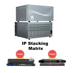 Matriz de video HDMI/DVI 12x12 sin cortes a precio de fábrica – Matriz de conmutación con apilamiento IP - Product Image 1