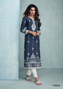 インドの衣装スタイリッシュな最高の生地エスニック服良質の純粋なレーヨンクルティパンツとラクナビステッチ世界的な供給
