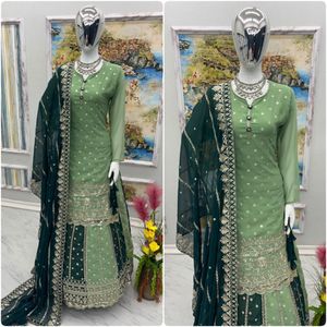 Launching <strong>New</strong> Designer Look Top <strong>Lehenga</strong> and Dupatta Set Party Wear Dress Ladies Wear <strong>Lehenga</strong> Faux Georgette Fabric Wedding Wear