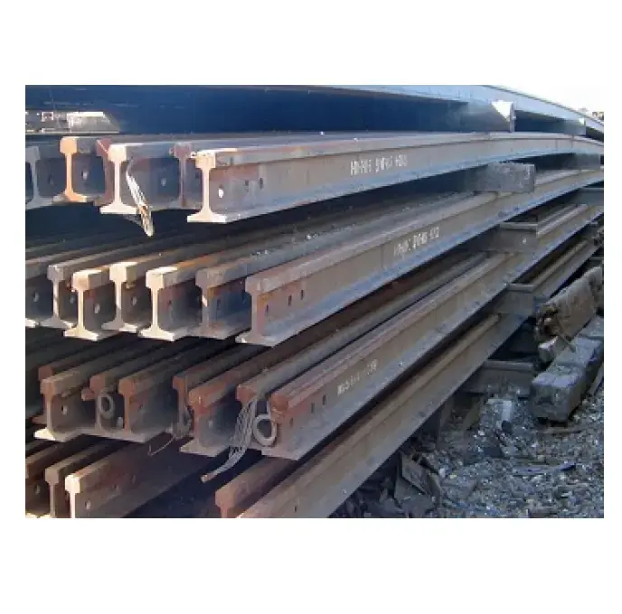 Rails d'occasion R50 - R65, au meilleur prix/Ferraille de rail d'occasion à vendre/Ferraille de chemin de fer d'occasion en vrac Ferraille d'acier usagée