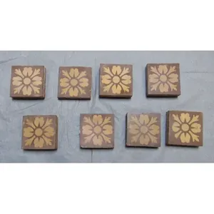Cổ Gothic con đường <span class=keywords><strong>Motif</strong></span> encaustic gạch sàn biên giới cho hội trường Ref 459 - Product Image 1