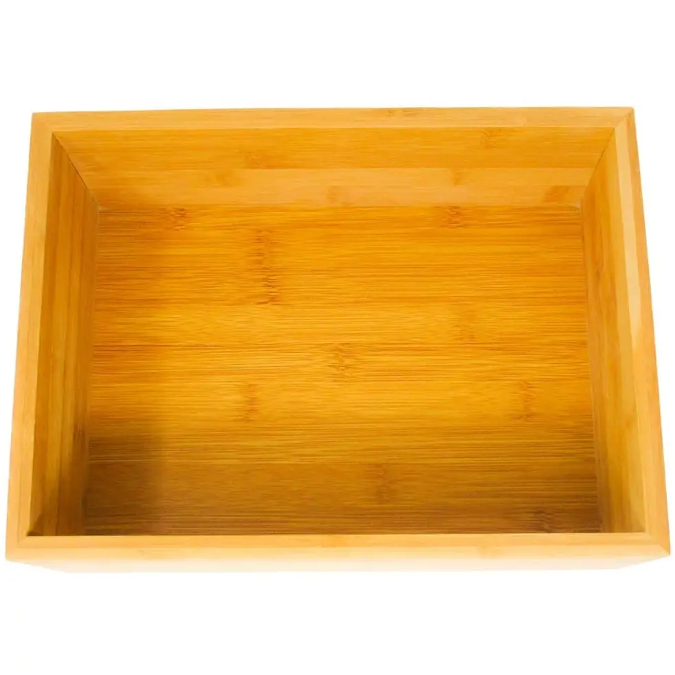 Caja para regalo de cocina, alijo de bambú, fibra de bambú, bolsa de 30 Opp personalizada Natural, caja de almacenamiento artesanal, madera desechable, artesanía de madera