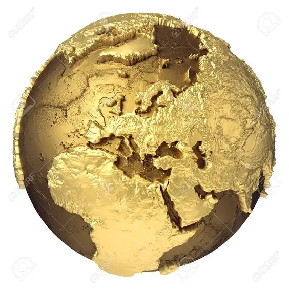 Globo del mondo Vintage con supporto globo rotante di terra dal Design classico globo in metallo da tavolo di alta qualità con supporto