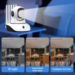 Neye-cámara de seguridad 4K/8MP HD, 2,4G/5G, WiFi, IP, PTZ, para el hogar, 360 grados, 4 antenas