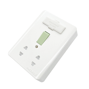 ซ็อกเก็ตติดผนังและสวิตช์ ominsu GA01 1สวิตช์2ขา10A 250V สีขาวดีไซน์ใหม่ - Product Image 1