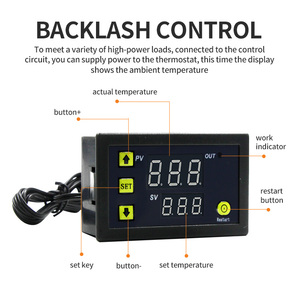 Controladores PID de temperatura y proceso Controlador de temperatura digital 240V CA Modo de encendido/apagado o control PID - Product Image 6