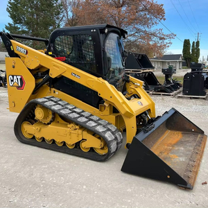 CAT 287C2トラックミニスキッドステアローダーディーゼルエンジン付きCE承認高効率ミニスキッドステアローダーとアタッチメント