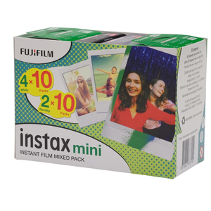 富士instax迷你即时胶片20张/包双包胶片最新包装即时相机胶片20张双包