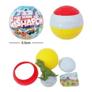 8 farklı tasarımlı sihirli sahne kapsüllerinde etkileşimli Mini dinozor 4D bulmaca oyuncakları - Product Image 6