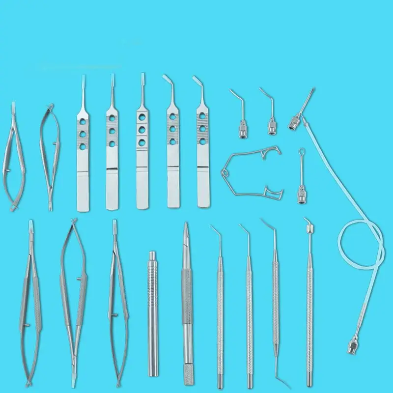 Titânio Microcirurgia Oftálmica Equipamento Instrumento cirúrgico com caixa