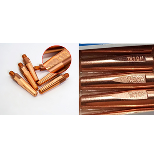 Kaynak robotu Tokinarc için iletken ucu dayanıklı ve yanan krom zirkonyum bakır temas ipuçları dayanıklı - Product Image 3