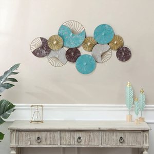 Klasik Metal hayat ağacı duvar asılı süslemeleri heykel sanat dekoru ev oturma odası için ev dekorasyon - Product Image 3