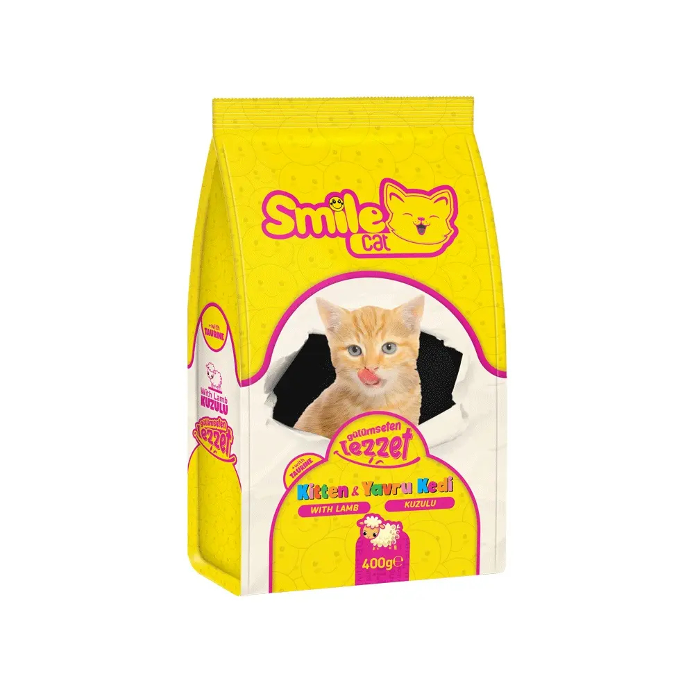 SMILE CAT Hoàn Thành Thức Ăn Cho Mèo Con Ướt Với Thịt Cừu Trong Nước Sốt 100 GR