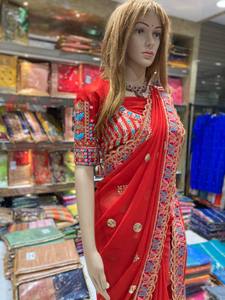 All-Over işlemeli Butti Riddhi dantel sınır kesim iş dizisi iş yetişkinler kızlar düğün partileri Salwar Sari fantezi - Product Image 2