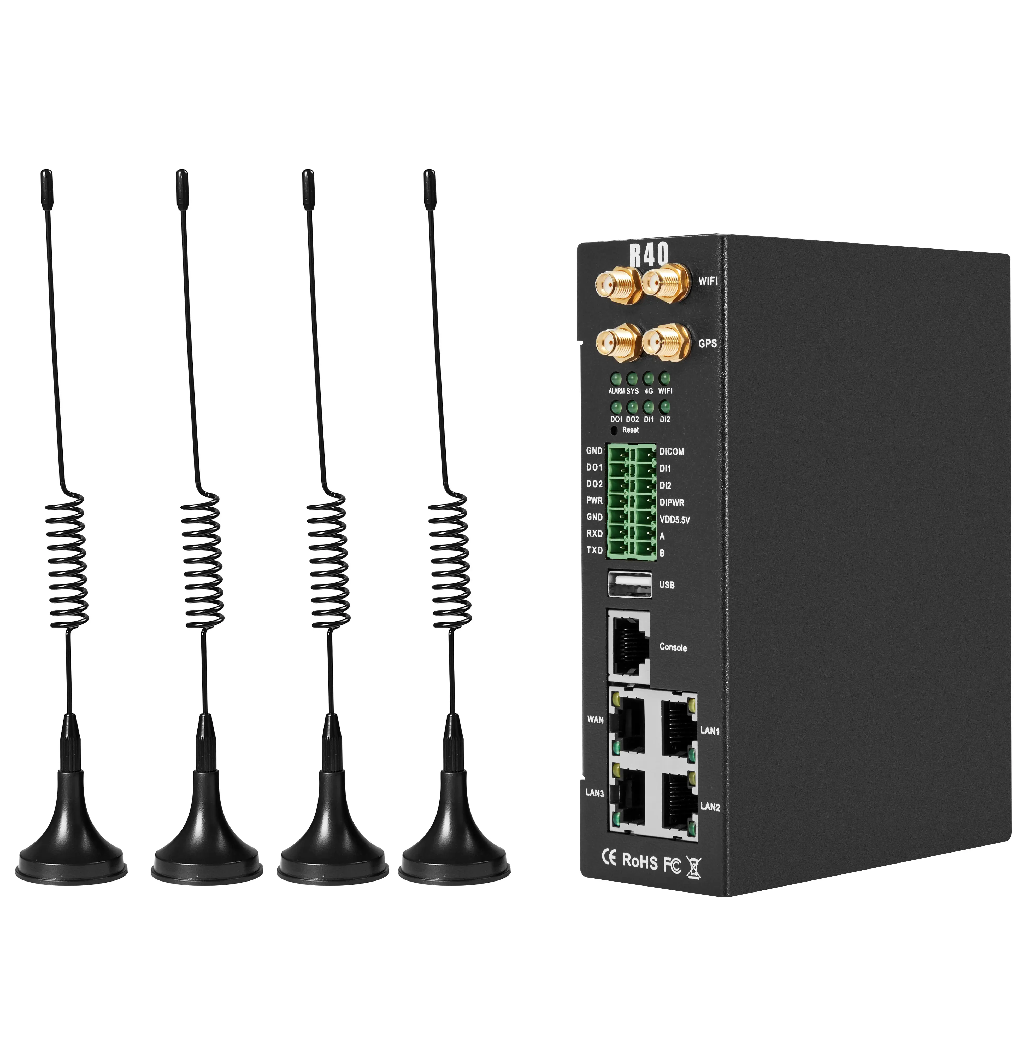 R40B Cellular 4G VPN маршрутизатор для базовой станции BTS