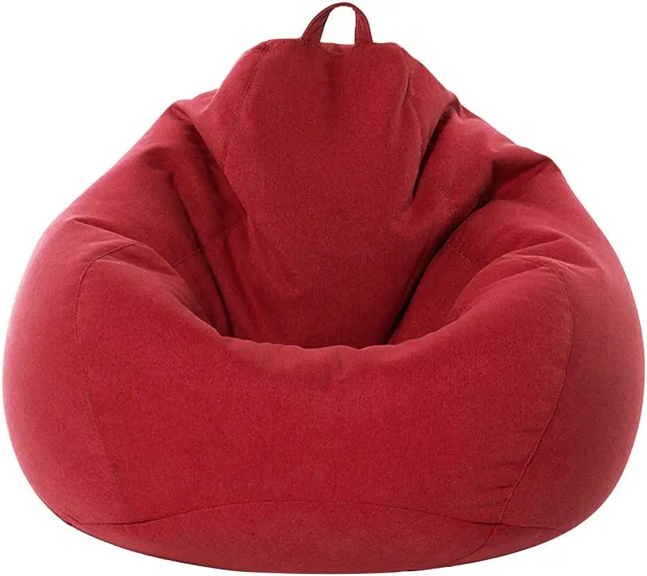 Bean Bag Chair Cover Only Without Filling - Extra Large, Stuffed Animal Storage&Memory Foam