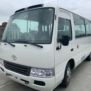 Ônibus japonês usado Toyota Coaster 35 assentos/Toyota Coaster SPG-XZB70 minibus usado para venda